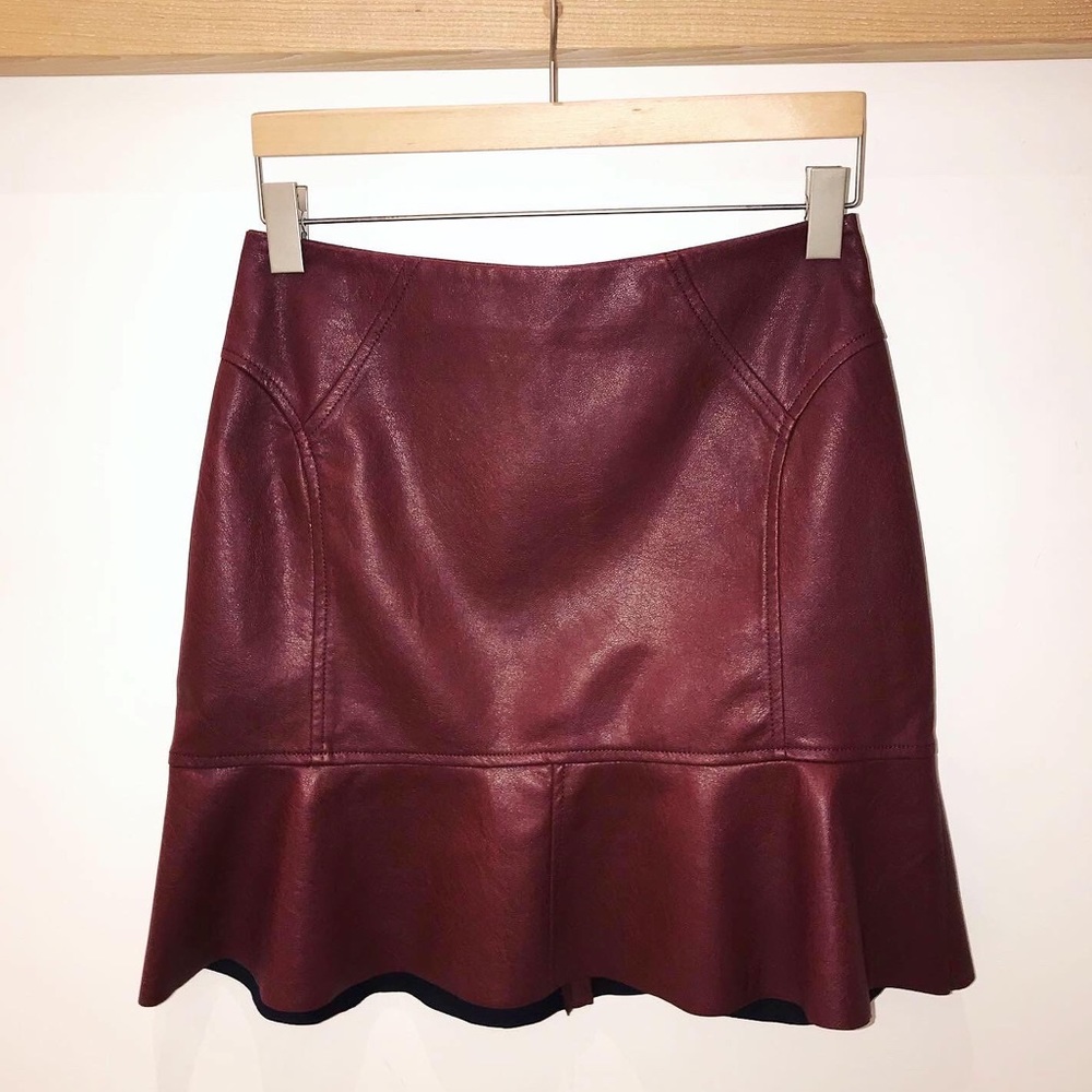 Faux Leather Skirt